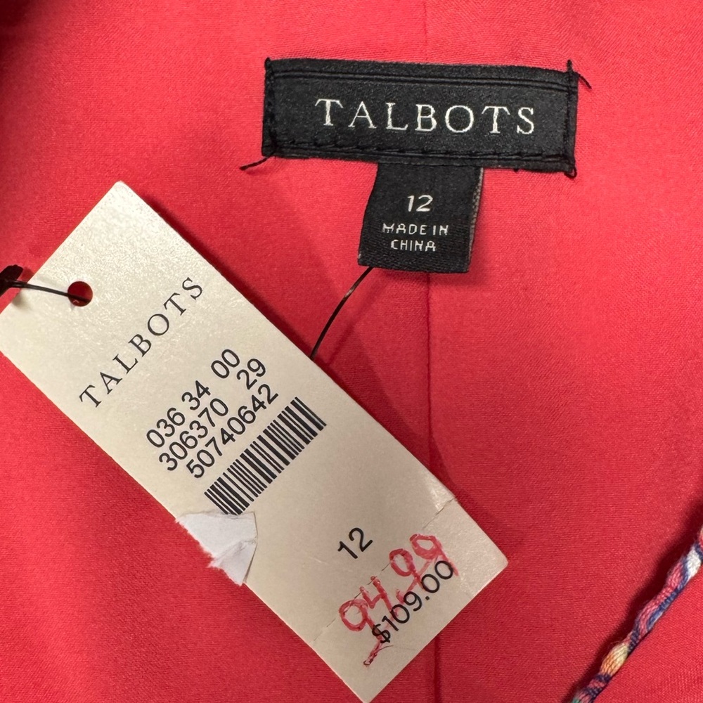 Talbots | Bonaire Paisley Print Sheath Dress - NWT - Picture 9 of 11